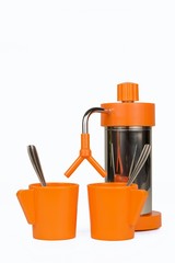 Orange espresso cafe maschine from the 70s