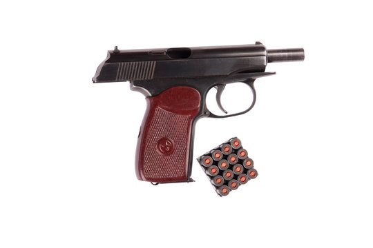 makarov pistol with bullets