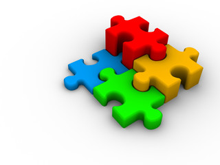 Fototapeta premium Puzzle