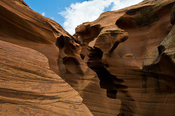 Abstact shapes of Antelope Canyon, Arizona, USA