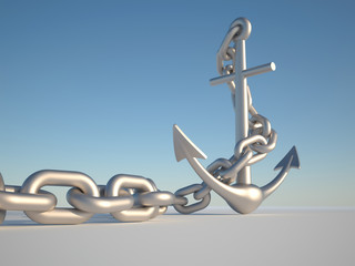 Anchor and chain