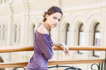 Young woman on a street © ardni