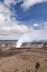 Halemaumau Crater of the Kilaeua volcano, Big Island, Hawaii