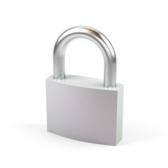 Fototapeta premium Padlock on a white background.