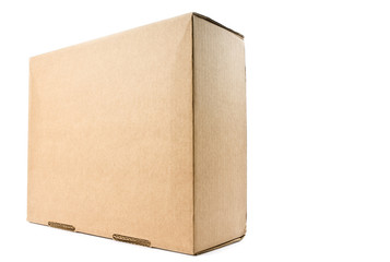 Cardboard Box Isolated on White