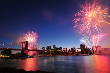 Fireworks show, New York City.