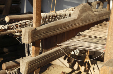 Hand Weaving loom detail