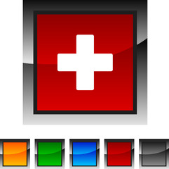 Switzerland icon set. Vector illustration.