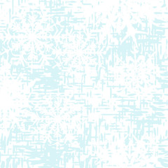 Fototapeta premium Winter background, snowflakes - vector illustration