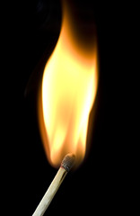 Flaming match