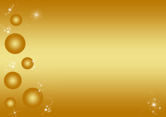 Christbaumkugeln gold - edler Hintergrund