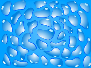 WATER DROPS. VECTOR.