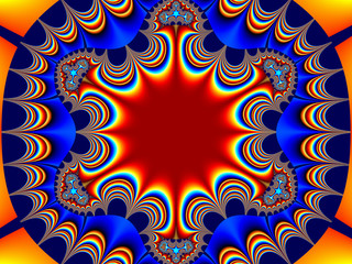 color fractal abstract background