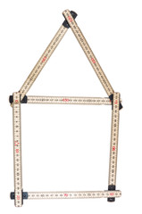 House made of a folding ruler