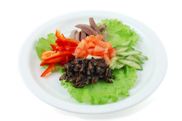 Salad with mushrooms