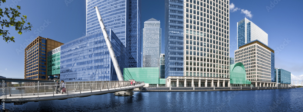 Wall mural Canary Wharf panorama