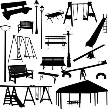 park outdoor object - vector