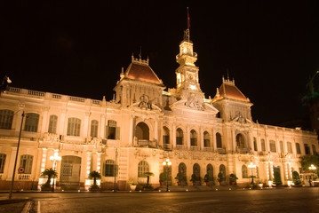 Obraz premium People's Committee building in Ho Chi Minh City,Vietnam