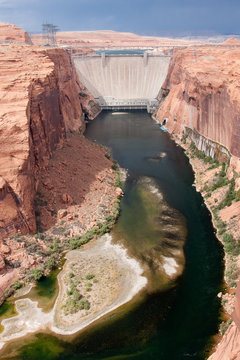 Glen Canyon Dam near Page, Arizona.