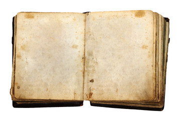 vintage book with blank pages