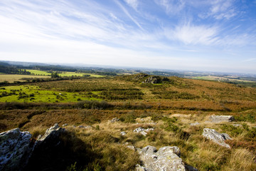 view of a small mountain in brittany