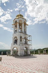 Building on Caucasus of new monastery