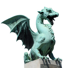 Drachenbrücke in Ljubljana, Detail