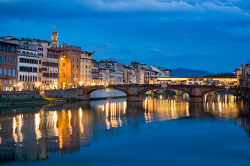 Obraz na płótnie Canvas River Arno in Florence, Italy