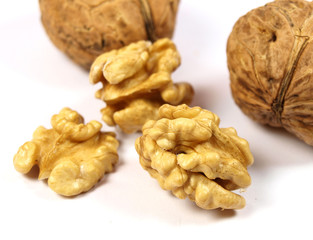 Walnuts close-up