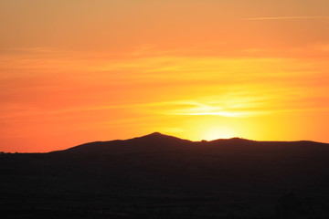 Sonnenuntergang  bei Göreme, Kappadokien - Türkei