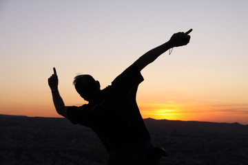 Sonnent&auml;nzer nahe G&ouml;reme, Kappadokien - T&uuml;rkei