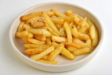 some deep fried chips on a plate