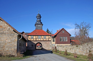 Nordtor des Klosters Michaelstein am Harz