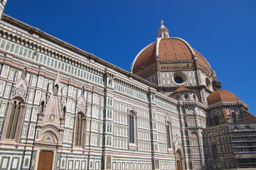 view on Dumo cathedral in Florence, Italy