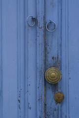 blue door