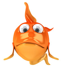Poisson rouge triste