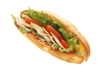 turkey breast sub sandwich