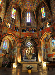 Fototapeta na wymiar Malowane Rabastens kościelne