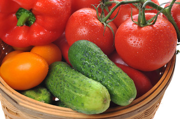 Vegetables in basket