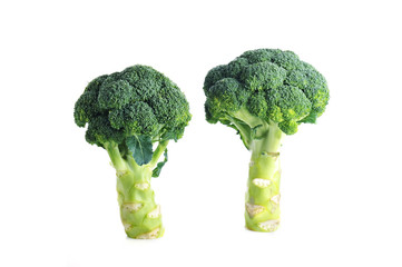 two green broccolis