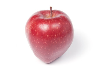 Red sweet apple, isolated on white