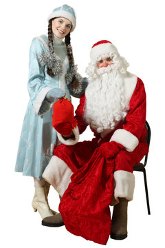 Russian Christmas characters: Ded Moroz  and Snegurochka
