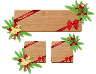 Christmas woodwn tags