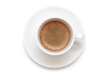 Coffee cup isolated on white background