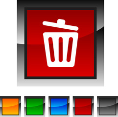 Recycle bin. icon set. Vector illustration