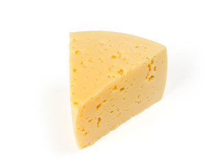 cheese on white background