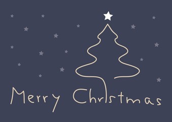 Christmas Tree Card Background