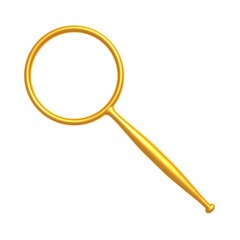 magnifying glass on a white background