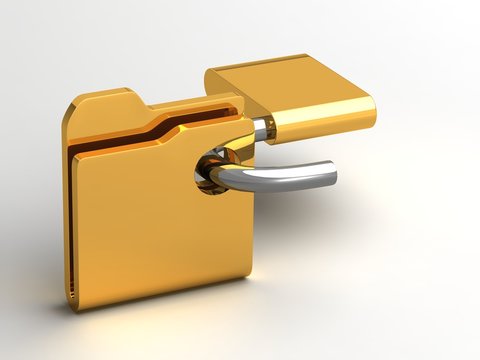 Computer icon for secure folder