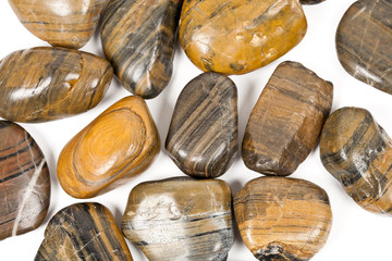 Zen stones isolated on white